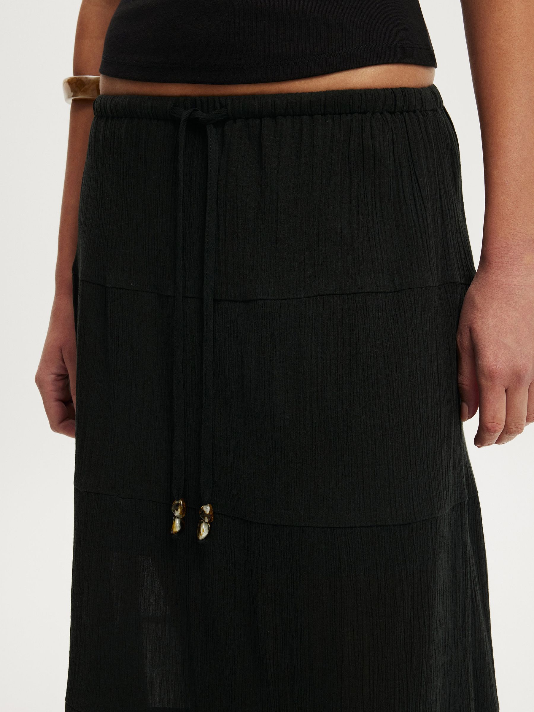 Buy Cotton On Black Haven Multi Tiered Maxi Skirt from Next USA