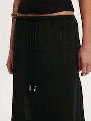 Cotton On Black Haven Multi Tiered Maxi Skirt - Image 5 of 6