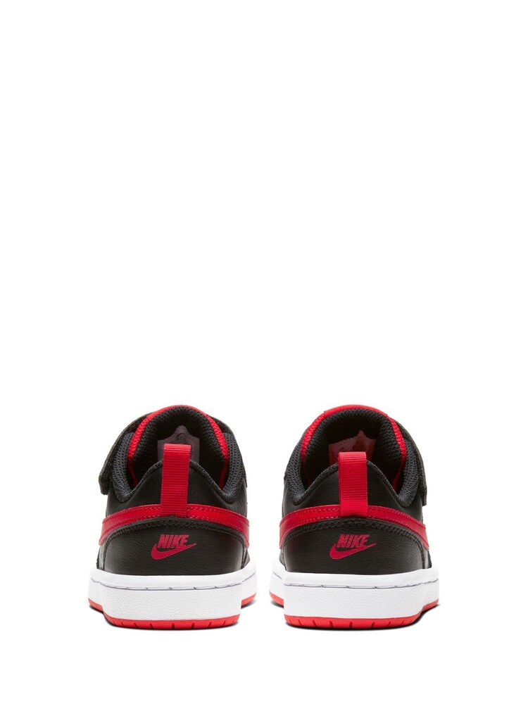 Noir/Rouge - Nike Baskets Basses Junior Court Borough - Image 8 of 10