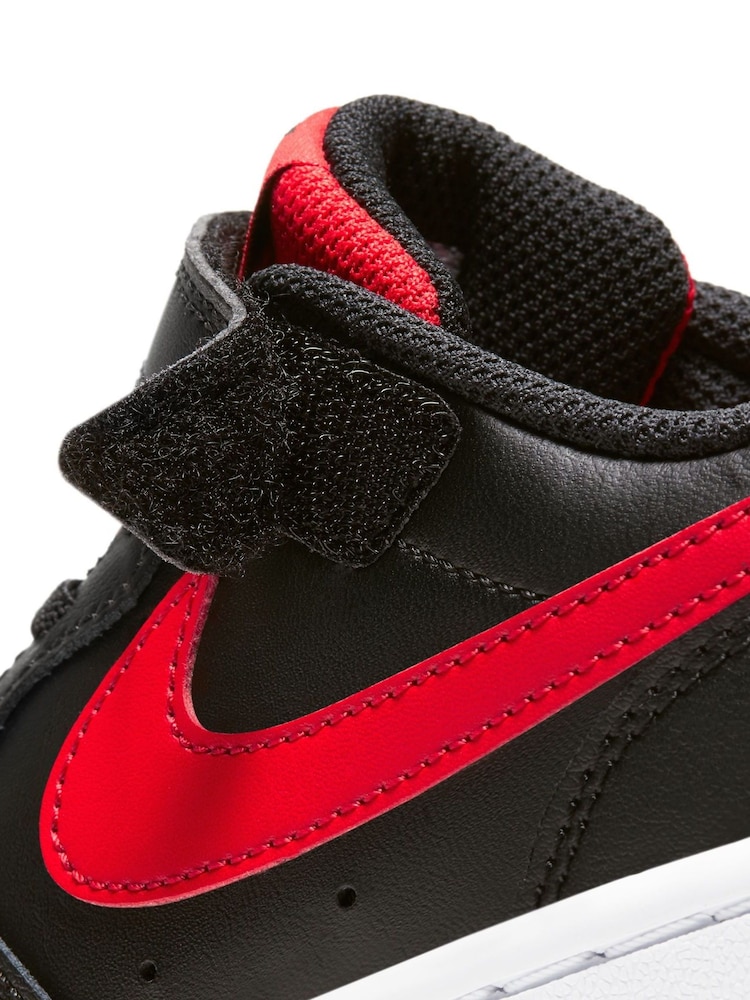 Schwarz, Rot - Nike Junior Court Borough Niedrige Turnschuhe - Bild 10 von 10 Schwarz, Rot - Nike Junior Court Borough Niedrige Turnschuhe - Bild 10 von 10