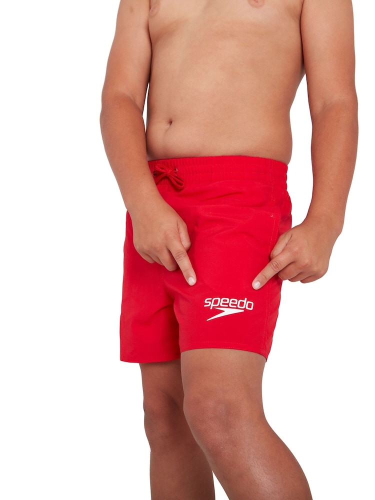 Speedo Red Essential Swim Shorts - Image 1 of 11