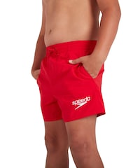Speedo Red Essential Swim Shorts - Image 2 of 11