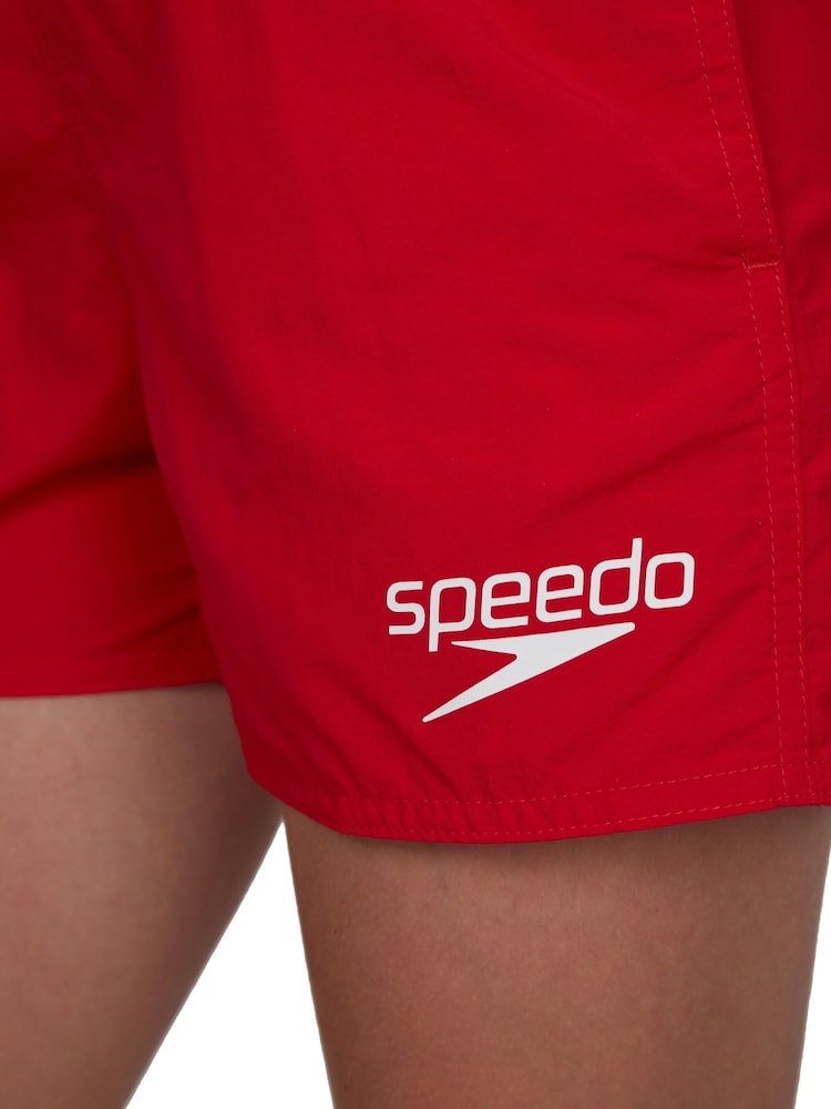 Speedo Red Essential Swim Shorts - Image 5 of 11