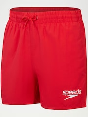Speedo Red Essential Swim Shorts - Image 7 of 11