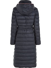 Tommy Hilfiger Blue Padded Maxi Coat - Image 9 of 11