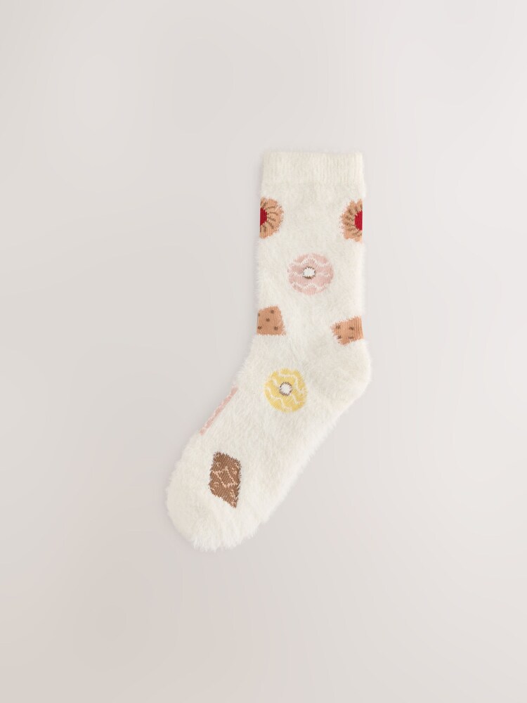 Assorted Biscuits Super Furry Cosy Socks 2 Pack - Image 2 of 5 Assorted Biscuits Super Furry Cosy Socks 2 Pack - Image 2 of 5