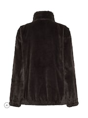 Long Tall Sally Faux Fur Zip Jacket - Image 2 de 2