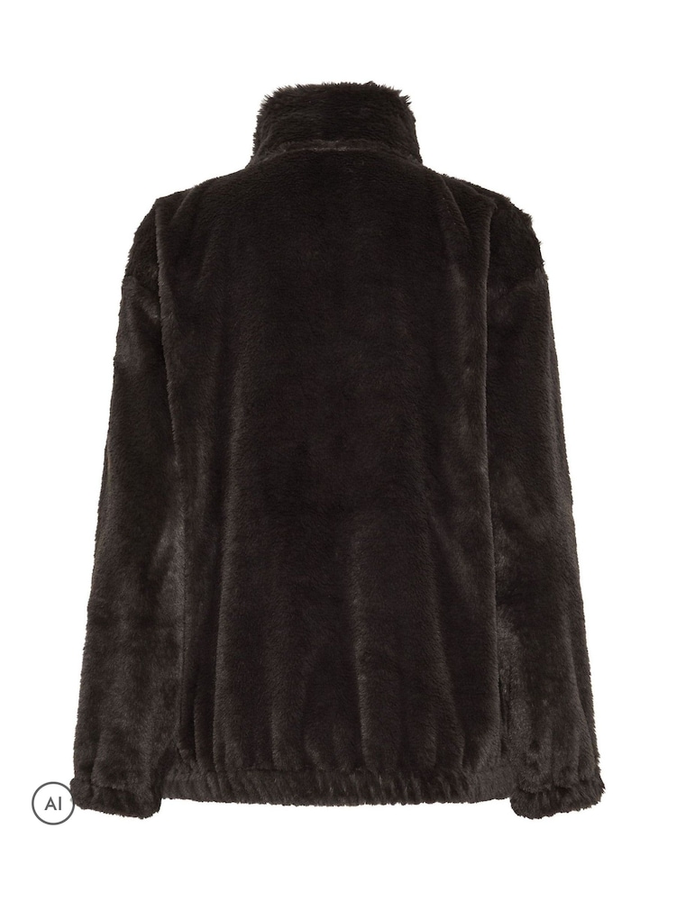 Long Tall Sally Faux Fur Zip Jacket - Image 2 de 2