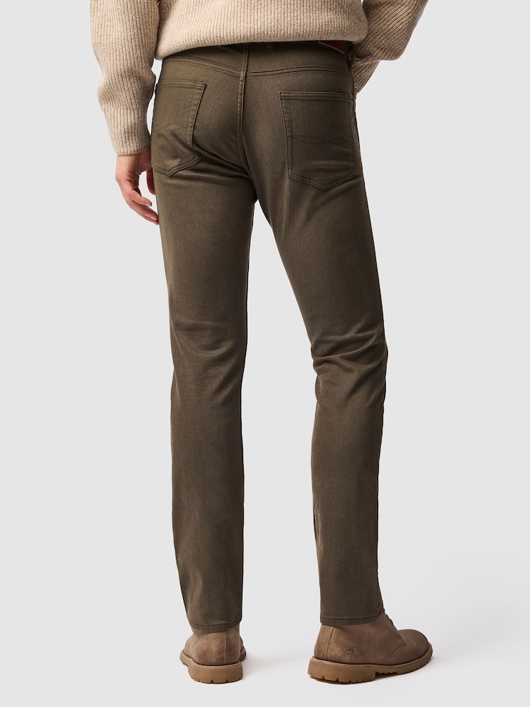 Rodd & Gunn Brown Motion Melange Straight Fit Jeans - Image 2 of 6 Rodd & Gunn Brown Motion Melange Straight Fit Jeans - Image 2 of 6