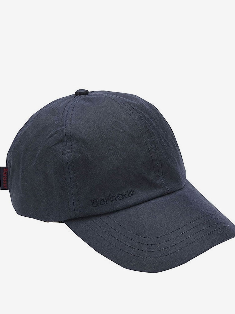 Barbour® Navy Wax 100% Cotton Cap - Image 1 of 4