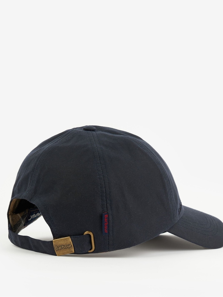 Barbour® Navy Wax 100% Cotton Cap - Image 2 of 4