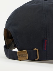 Barbour® Navy Wax 100% Cotton Cap - Image 4 of 4