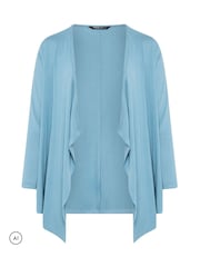 Yours Curve Blue Waterfall Cardigan - Image 5 of 6