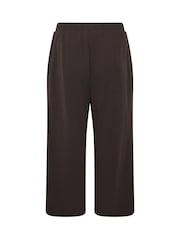 Yours Curve Brown Wide Leg Buckle Trousers - Image 6 of 6