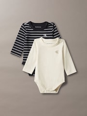 Set ng Calvin Klein para sa Bagong Silang na Bodysuit - Larawan 1 ng 3