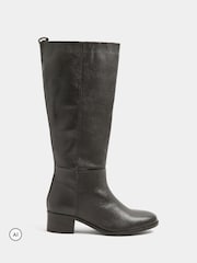 Long Tall Sally Leather Knee High Boots In Standard Fit - صورة 1 من 5