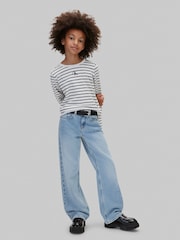 Calvin Klein Blue Stripe Long Sleeve T-Shirt - Image 3 of 5