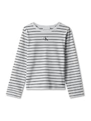 Calvin Klein Blue Stripe Long Sleeve T-Shirt - Image 5 of 5