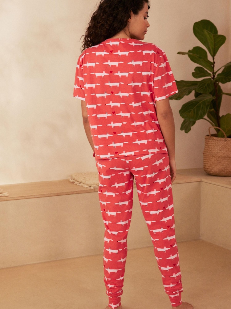 Red Mr Fox Scion At Next Cotton Pyjamas - Image 2 of 7