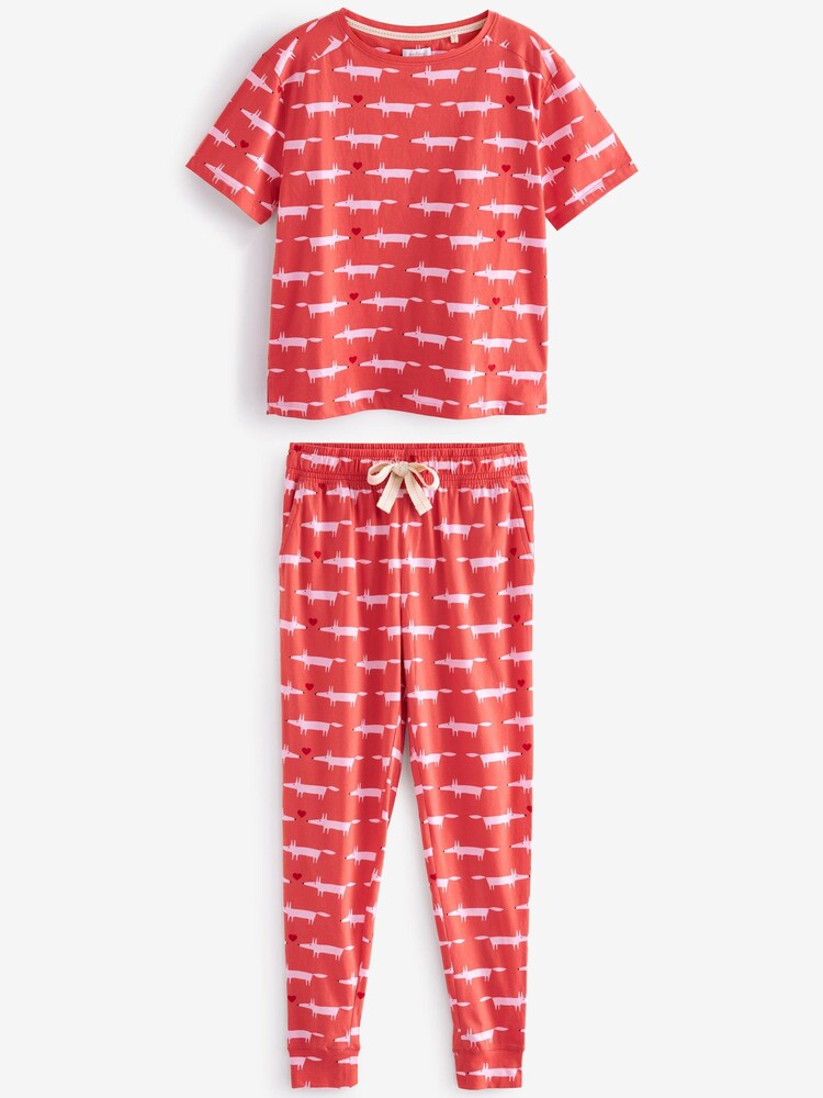 Czerwony - Mr Fox Scion At Next Cotton Pyjamas - Image 4 of 7