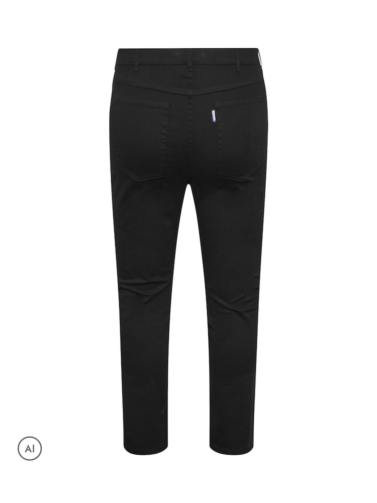 BadRhino Big & Tall Black Cotton Twill Trousers - Image 6 of 6