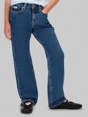 Calvin Klein Blue Straight Fit Jeans - Image 1 of 5