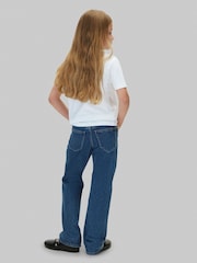Calvin Klein Blue Straight Fit Jeans - Image 2 of 5