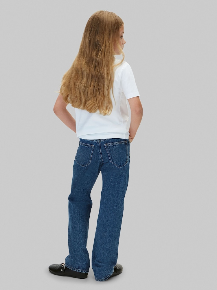 Calvin Klein Blue Straight Fit Jeans - Image 2 of 5 Calvin Klein Blue Straight Fit Jeans - Image 2 of 5