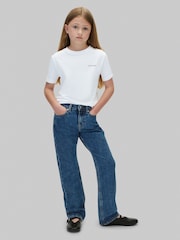 Calvin Klein Blue Straight Fit Jeans - Image 3 of 5