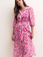 Nobodys Child Pink Malika Midi Dress - Image 1 of 1