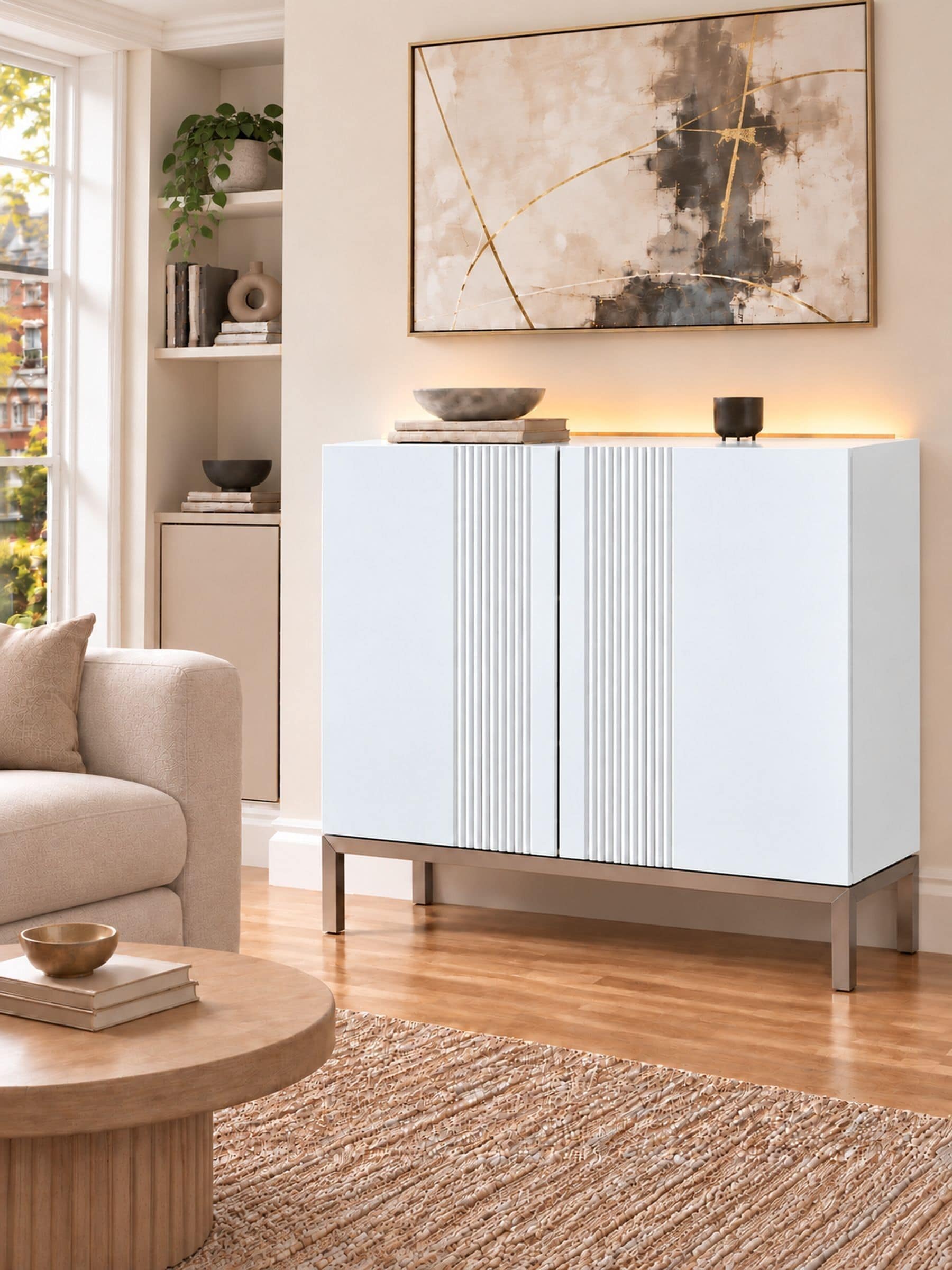 Frank Olsen Furniture White Frank Olsen Iona Tall Sideboard - Image 3