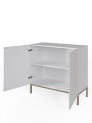 Frank Olsen White Iona 2 Door Tall Sideboard with SMART Features - Image 7 of 8