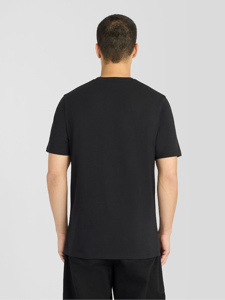 Buy Lyle & Scott Black Circular Badge T-Shirt from the Next UK online shop