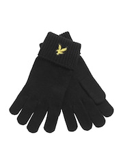 Lyle & Scott Black Cotton Merino Gloves - Image 1 of 3