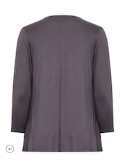 Yours Curve Grey Waterfall Cardigan - Image 6 of 6