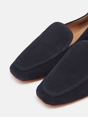 Joules Sloane Narrow Fit Navy Blue Suede Loafers - Image 5 of 6