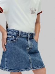 Calvin Klein Blue Denim Skirt - Image 5 of 7