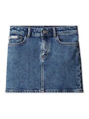 Calvin Klein Blue Denim Skirt - Image 7 of 7