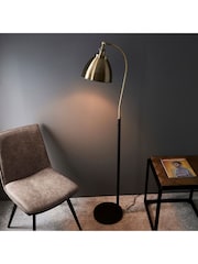 Gallery Home Antique Brass Langley Floor Lamp - Image 1 of 3