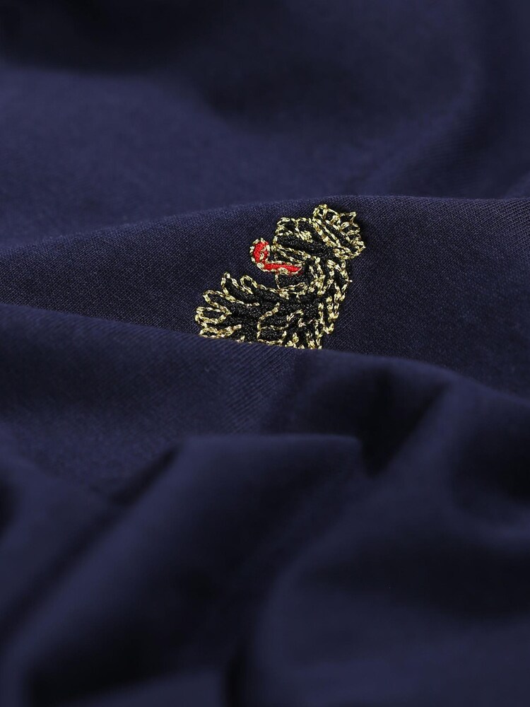 Luke 1977 Navy Blue Dave Barton 100% Cotton T-Shirt - Image 7 of 7 Luke 1977 Navy Blue Dave Barton 100% Cotton T-Shirt - Image 7 of 7
