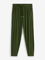 Khaki Green Jersey Joggers - Image 6 of 7