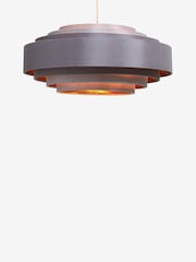 Grey And Copper Rico Easy Fit Shade 5 Tier Ceiling Light - Image 5 of 7