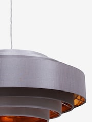 Grey And Copper Rico Easy Fit Shade 5 Tier Ceiling Light - Image 6 of 7