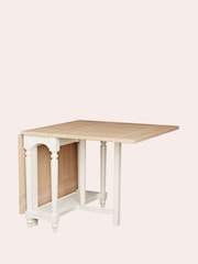 Laura Ashley White Dorset Drop Leaf Dining Table - Image 3 of 6