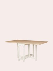 Laura Ashley White Dorset Drop Leaf Dining Table - Image 4 of 6