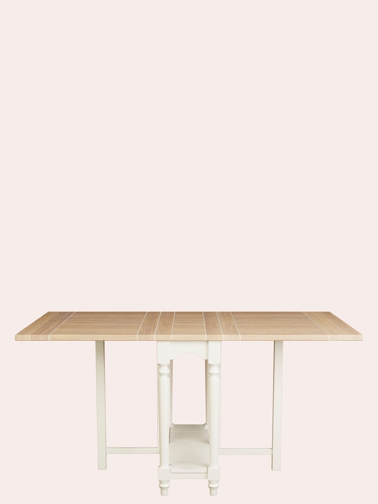 Laura Ashley White Dorset Drop Leaf Dining Table - Image 6 of 6
