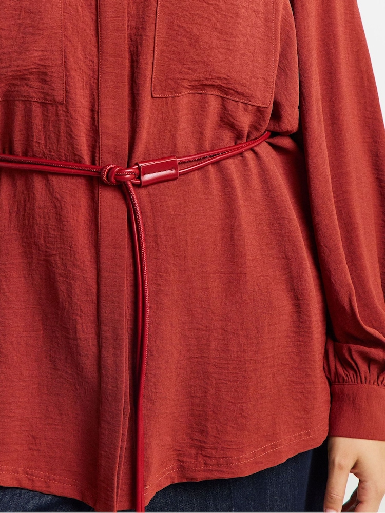 Simply Be Brown Utility Pocket Shirt - Image 4 of 4 Simply Be Brown Utility Pocket Shirt - Image 4 of 4
