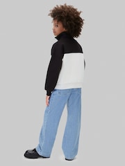 Calvin Klein Blue Colour Block Sweatshirt - Image 2 of 5