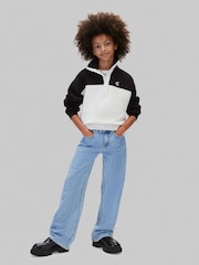 Calvin Klein Blue Colour Block Sweatshirt - Image 3 of 5