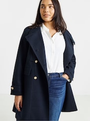 Simply Be Mantel im Military-Stil mit Trichterkragen - Bild 3 von 3